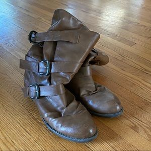 Blowfish faux leather Moto boot